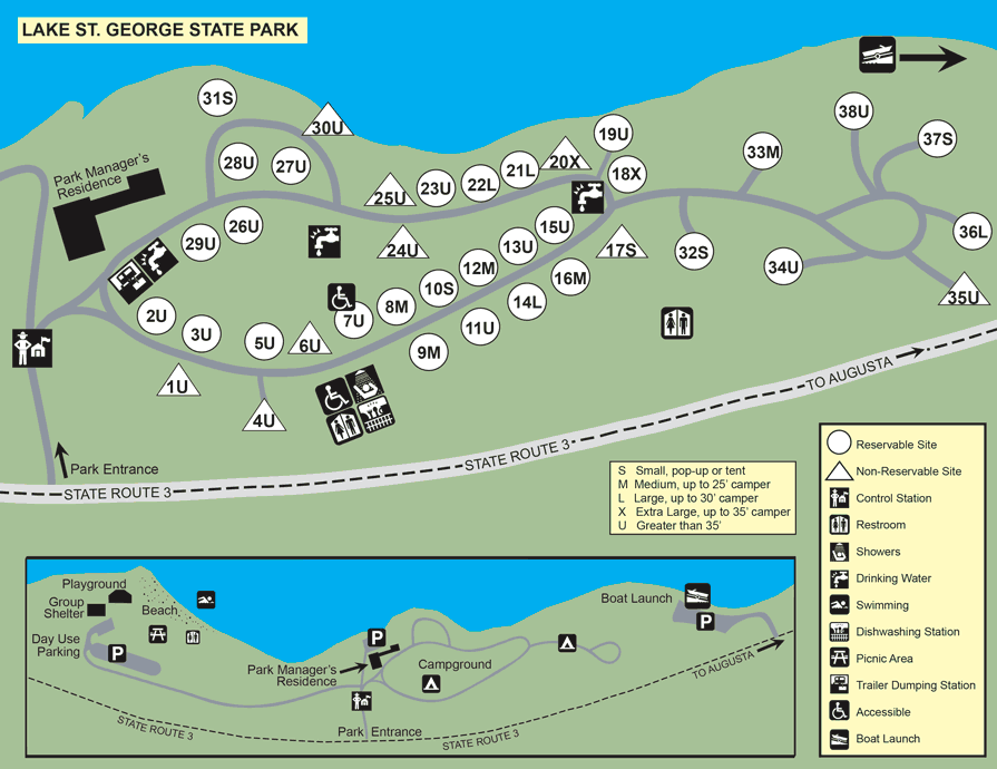 Campground Maps State Parks and Public Lands Maine DACF