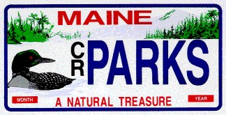 loon license plate. Support Maine State  Parks and IF&W programs.