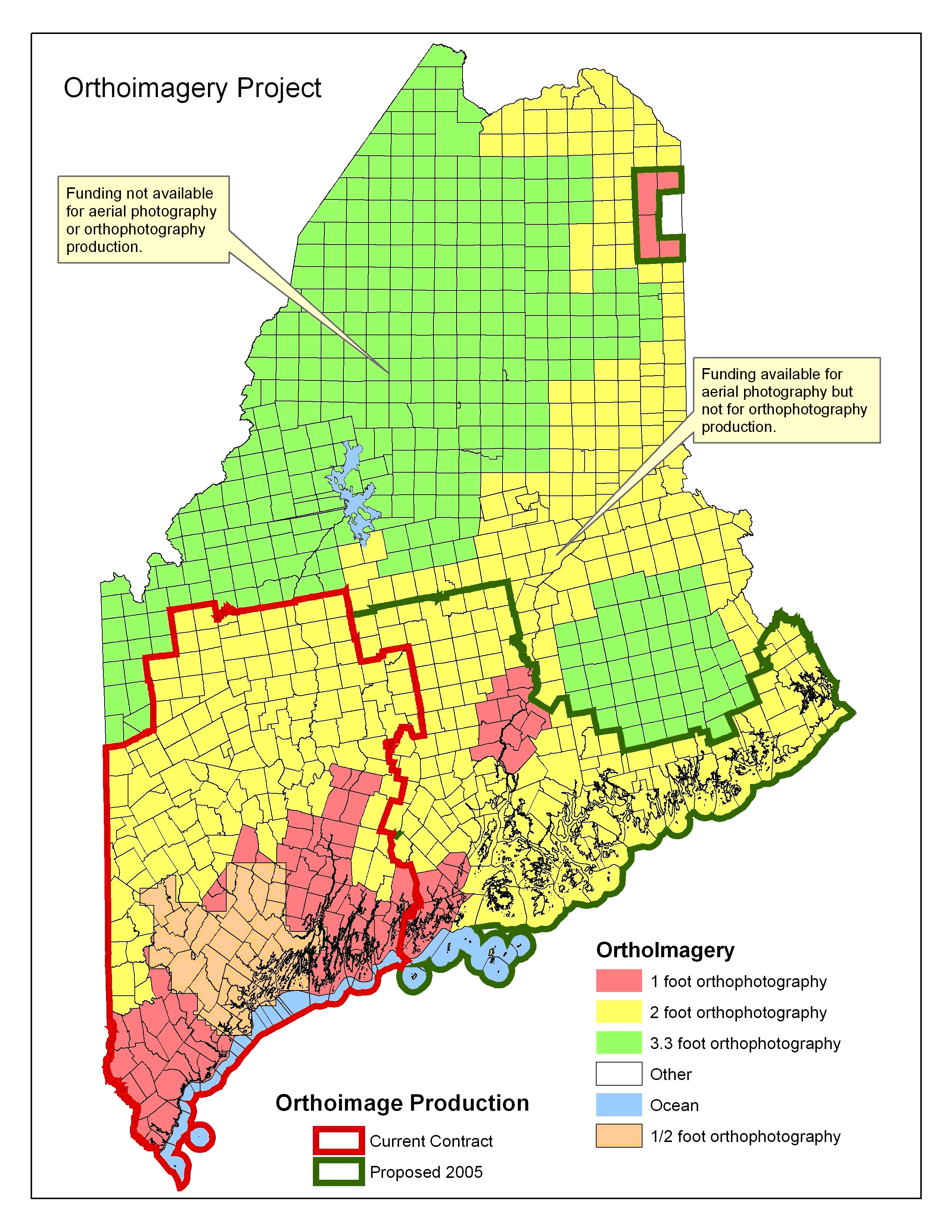 Map of Orthoimagery Project