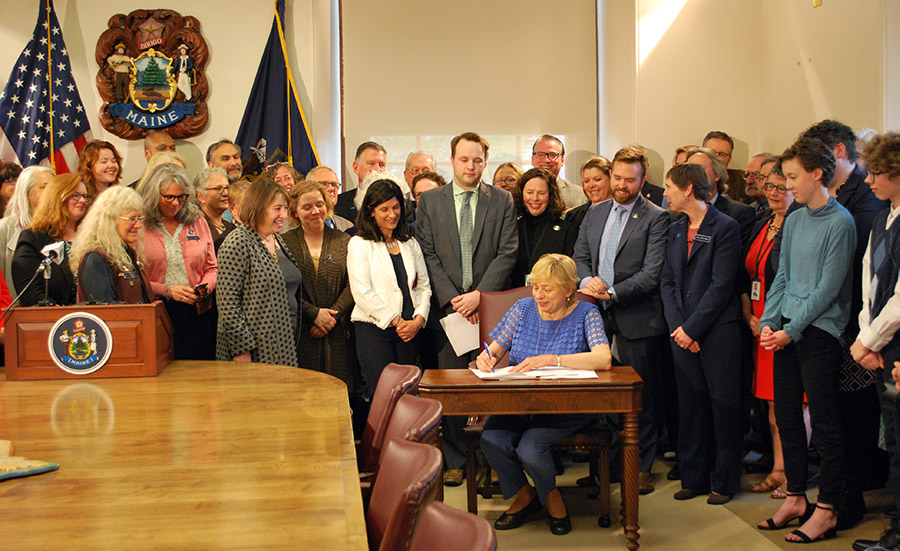 Governor Mills signing LD 1025