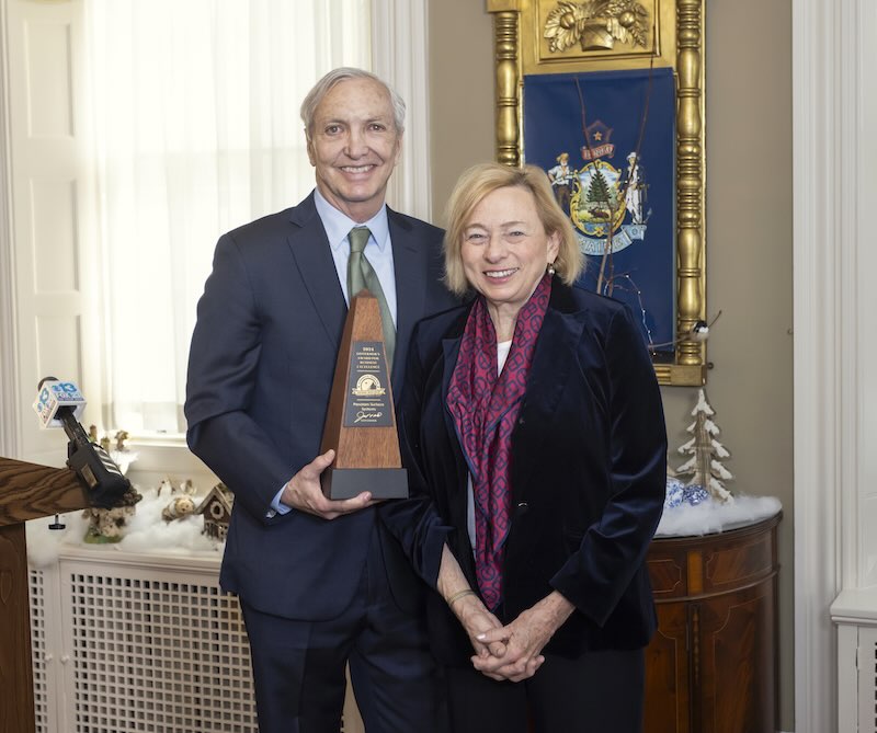 Governor Mills with John Eberly