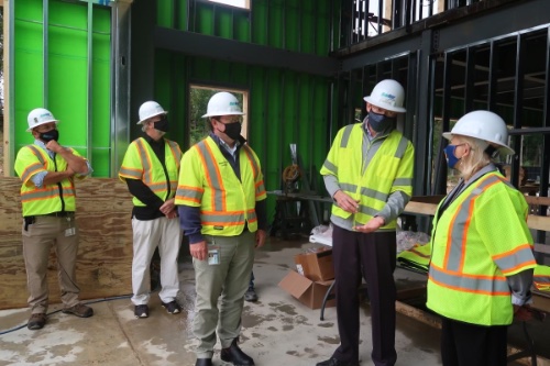 Governor Mills visits the Lincoln Mill complex