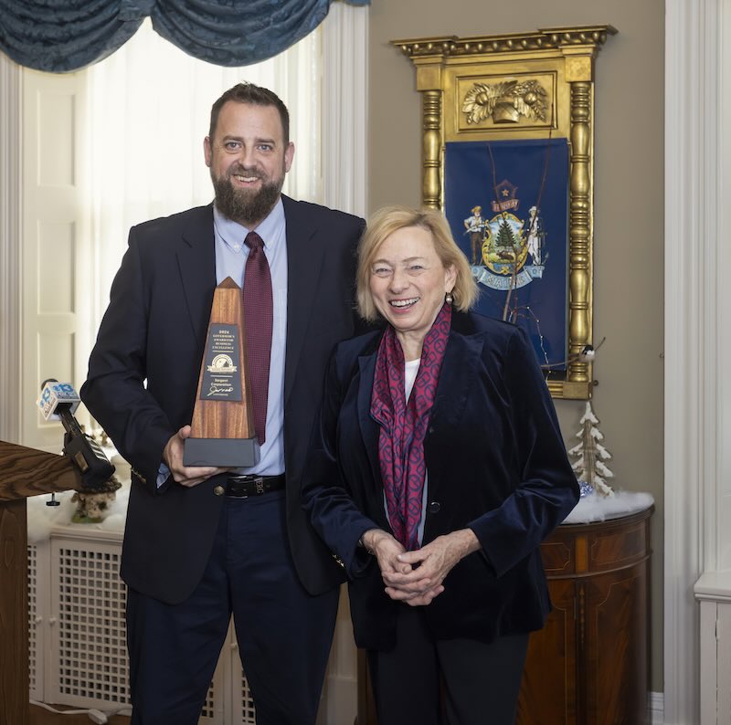 Governor Mills with Eric Ritchie