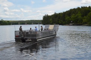 Swan Island is accessible by a short boat ride from the Richmond side of the Kennebec River.