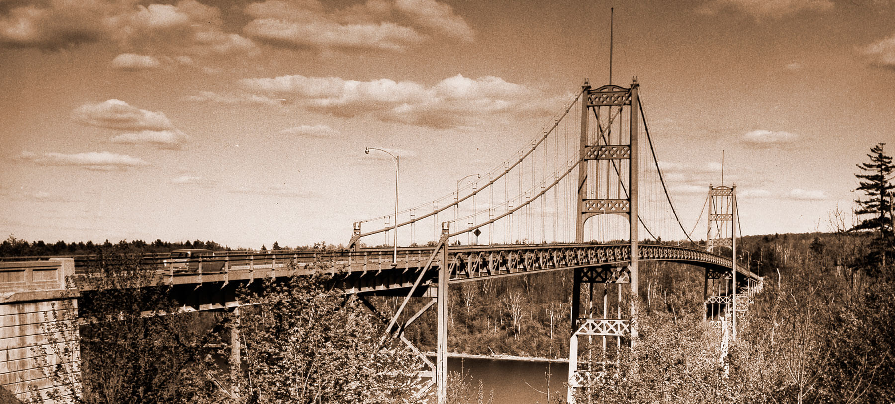 Waldo-Hancock Bridge Circa 1958