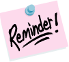 reminder sticky note