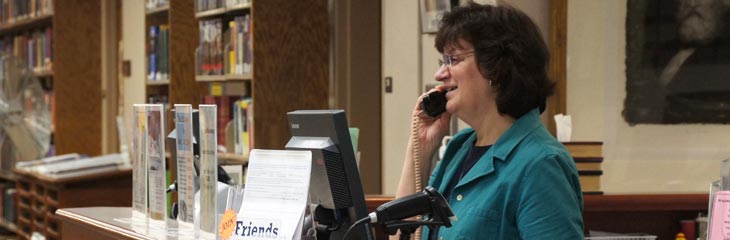 Friendly customer service at Maine State Library