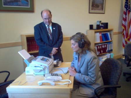 Image of Sec. of State Dunlap and Rep. Linda Valentino