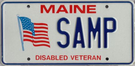 Image of the Disabled Veteran plate