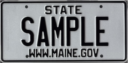 Image of the State Vehicle Plate