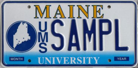 Image of the University of Maine Plate