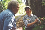 Maine Forest Service staff answering a landowner's question