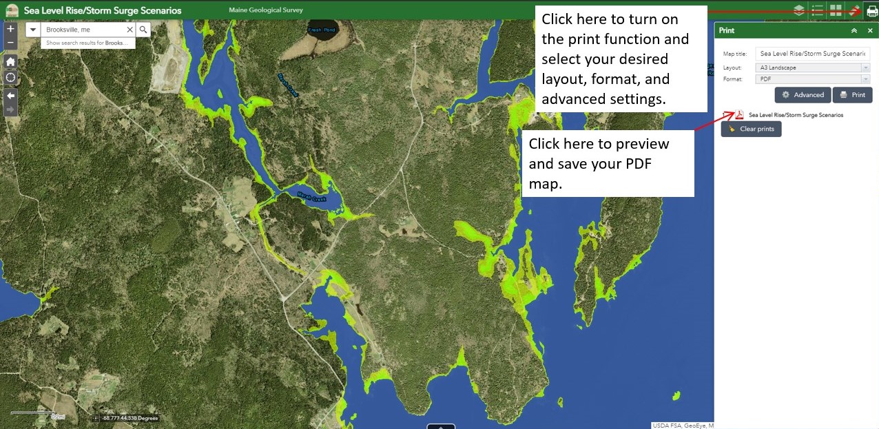 print map