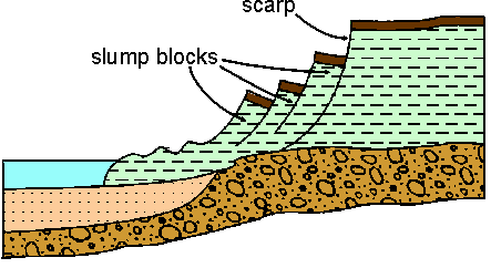 scarp and slump blocks