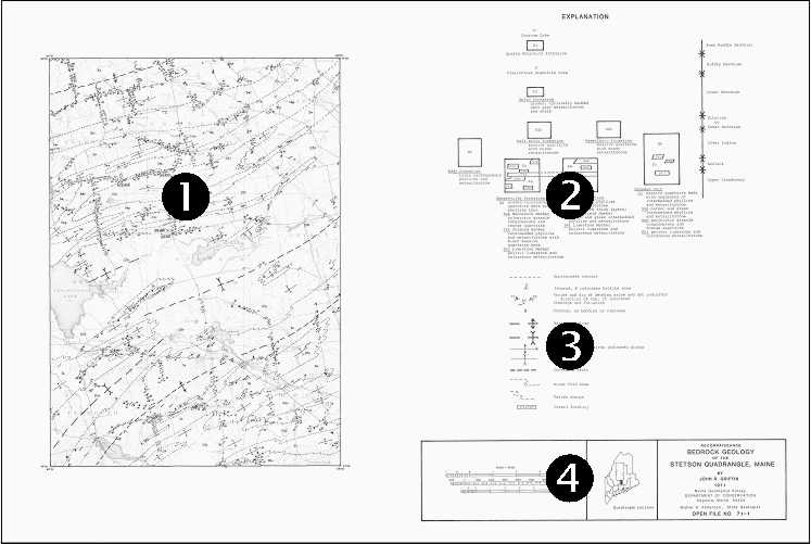 sample reconnaissance bedrock  map