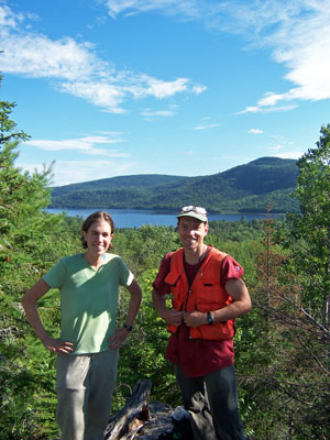 Photo: Ecologists at Nahmakanta Ecoreserve