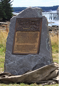 Angel Gabriel Plaque at Pemaquid