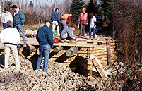 building a trail bridge