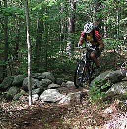 mountain biking at bradbury mountain state park