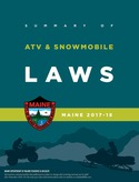 Front cover of ATV and Snowmobile Laws booklet