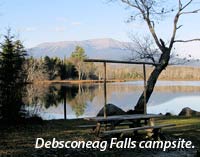 Debsconeag campsite on the Penoscot River Corridor