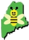 state of maine bee logo