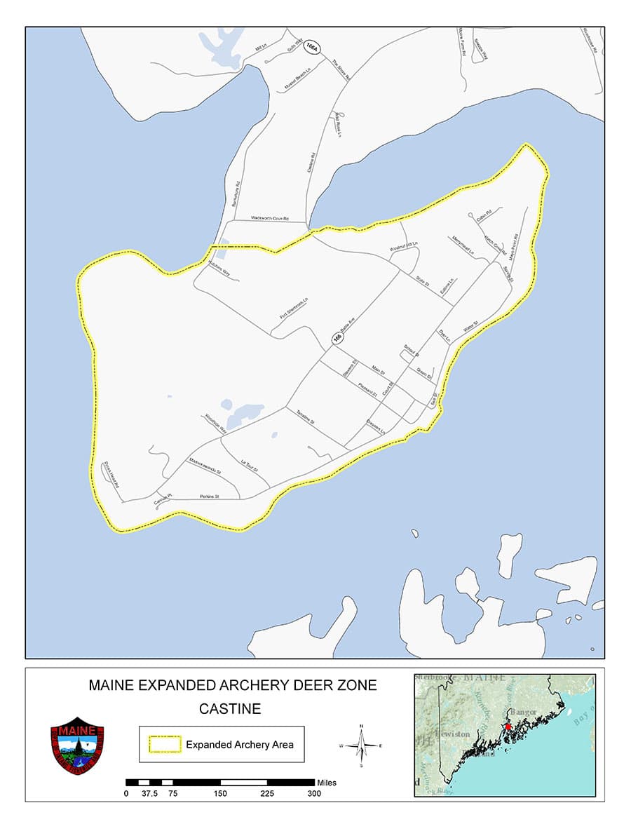 Expanded Archery Map for Castine