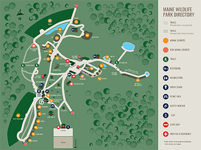 Maine Wildlife Park Map