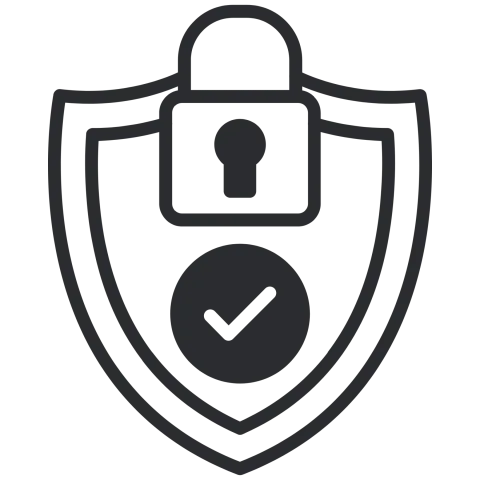 lock with a checkmark