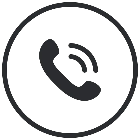 telephone inside a circle