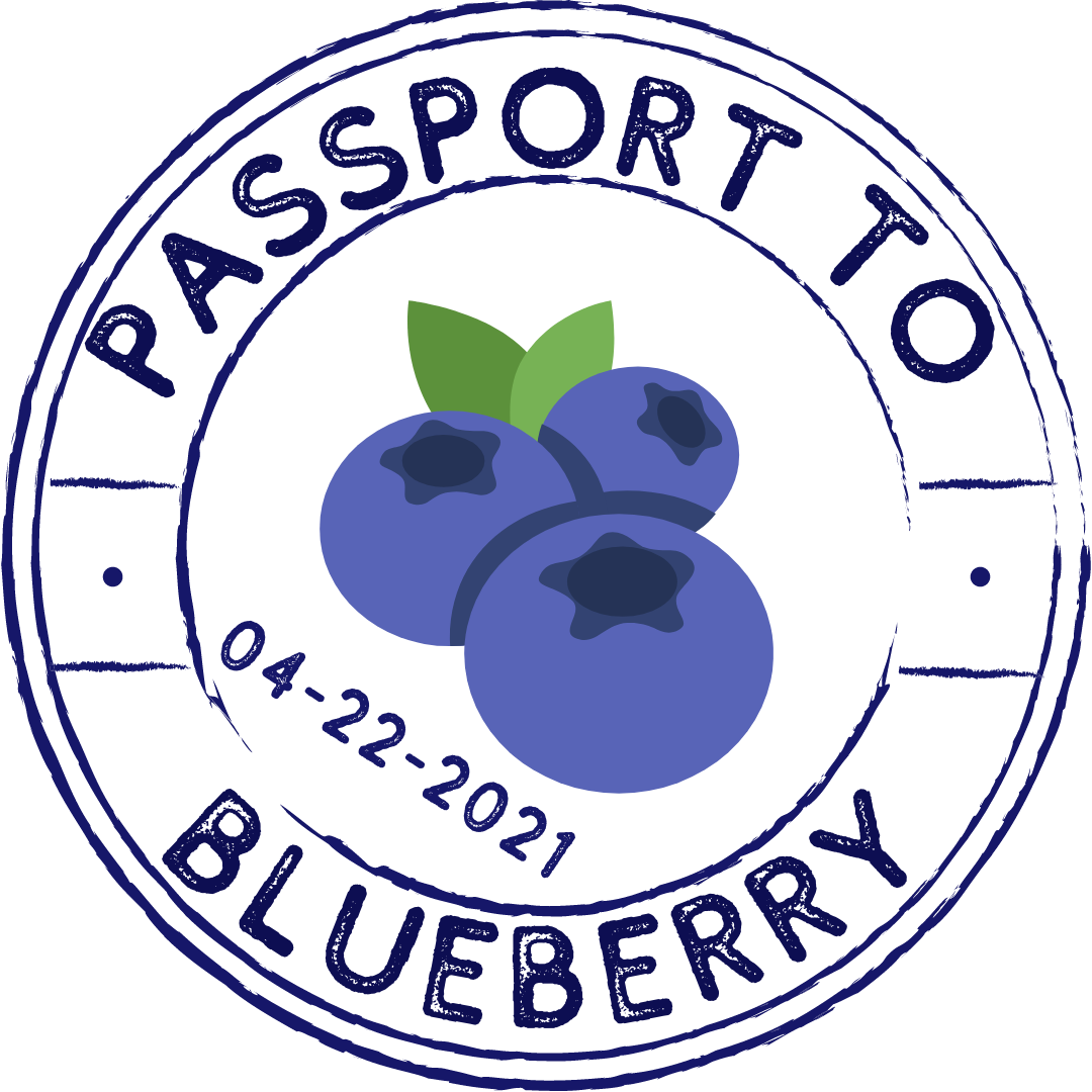 Passport stamp to Blueberry