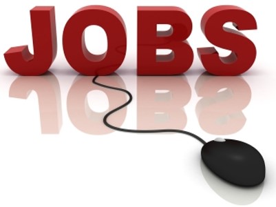 The word Jobs with a computer mouse