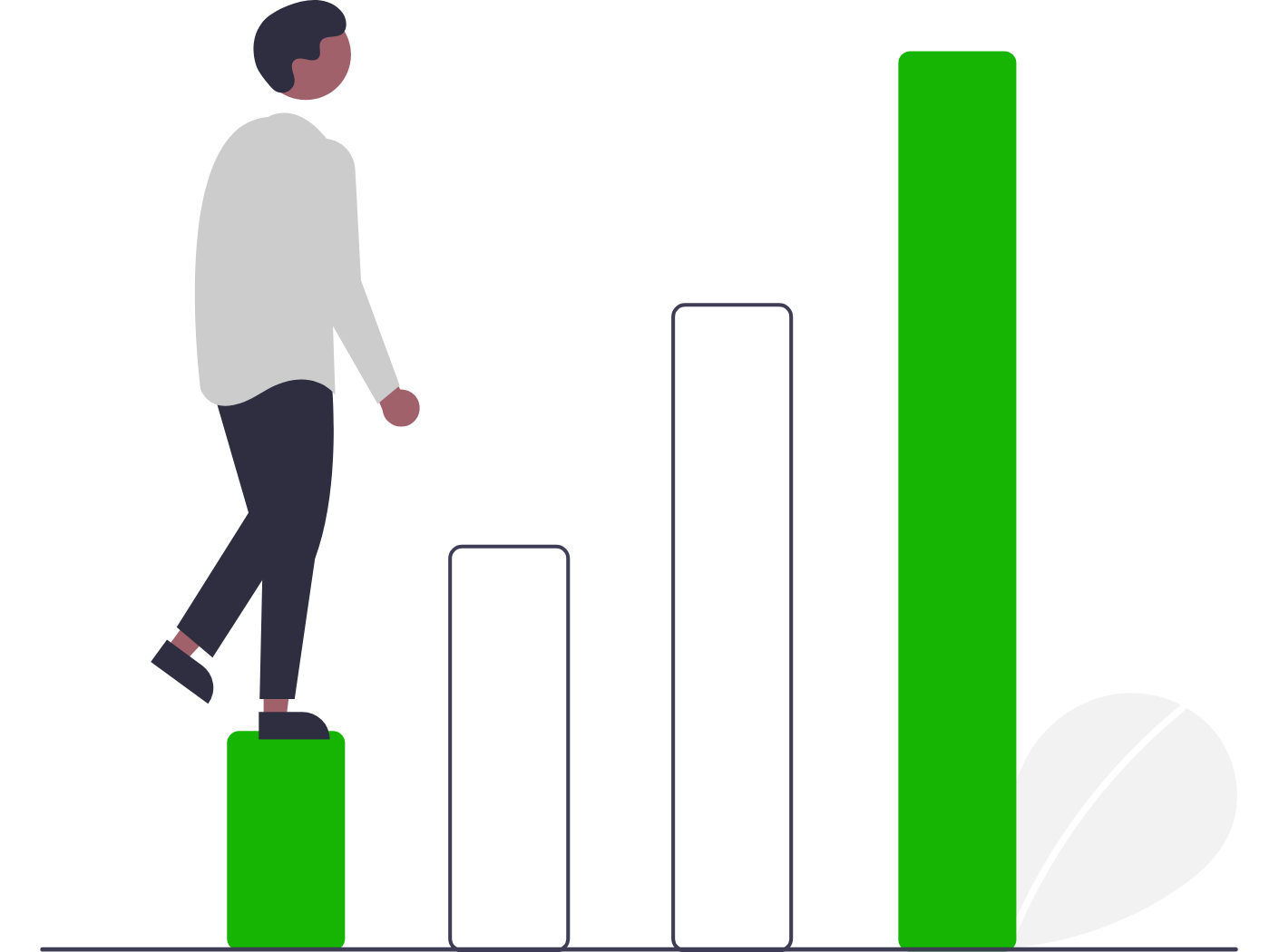 upward trending graph