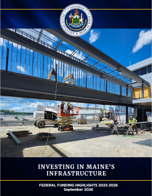 IIC Report Cover showing construction at Bangor Airport