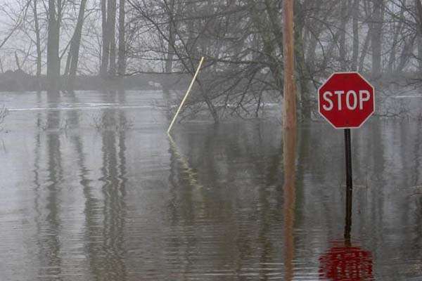 Flooded street