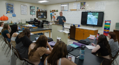 Envirothon Students at Spruce Mountain High School in Jay, Maine