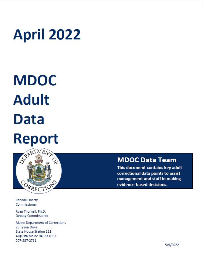 Adult Data report - April 2022