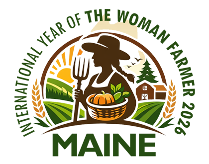 Maine International Year of the Woman Farmer in Maine Logo