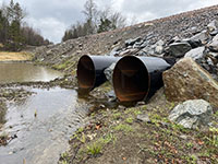 Inlet of new culverts  - 11/7/2023