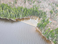 Absorbent booms at Moose River, tributary to Little Brassua Lake - 05/02/2023