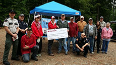 Pequawket Lake Preservation Association (PLPA) receiving Firewise USA Community Award in 2017