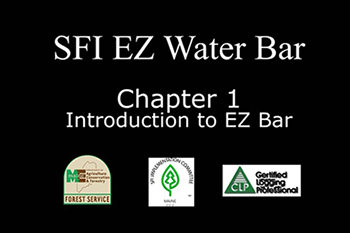 opening slide for Chapter 1 of SFI Ez Water Bar video
