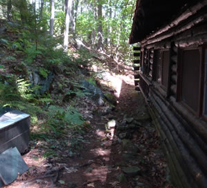 Slope near house in Sprucewold