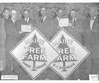 Tree Farm signs circa 1952