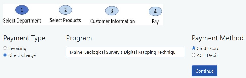 PayMaine first screen