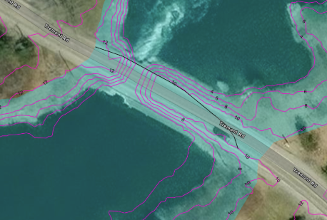 Clark Bridge air photo