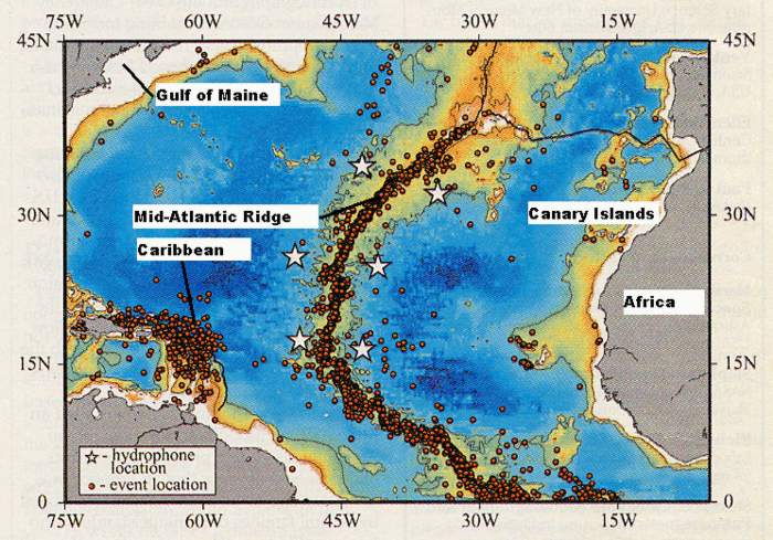 map of seismic activity