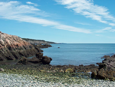 Photo: Cobble beach at Cutler Preserve