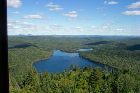 Photo: Aerial view of Deboullie Ecoreserve