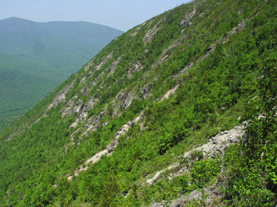 photograph of an acidic cliff gorge